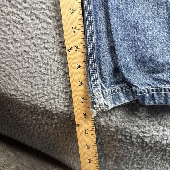 Vintage Tommy Hilfiger Overalls Size Medium Denim Hipster 90s Streetwear (Stains - Picture 6 of 14